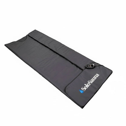 Sauna Blanket with "SoloSauna" branding on a white background