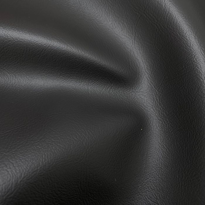 Close-up of black leather texture