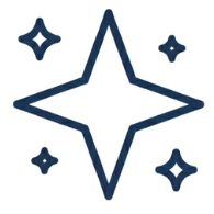 Simple line drawing of a star on a white background